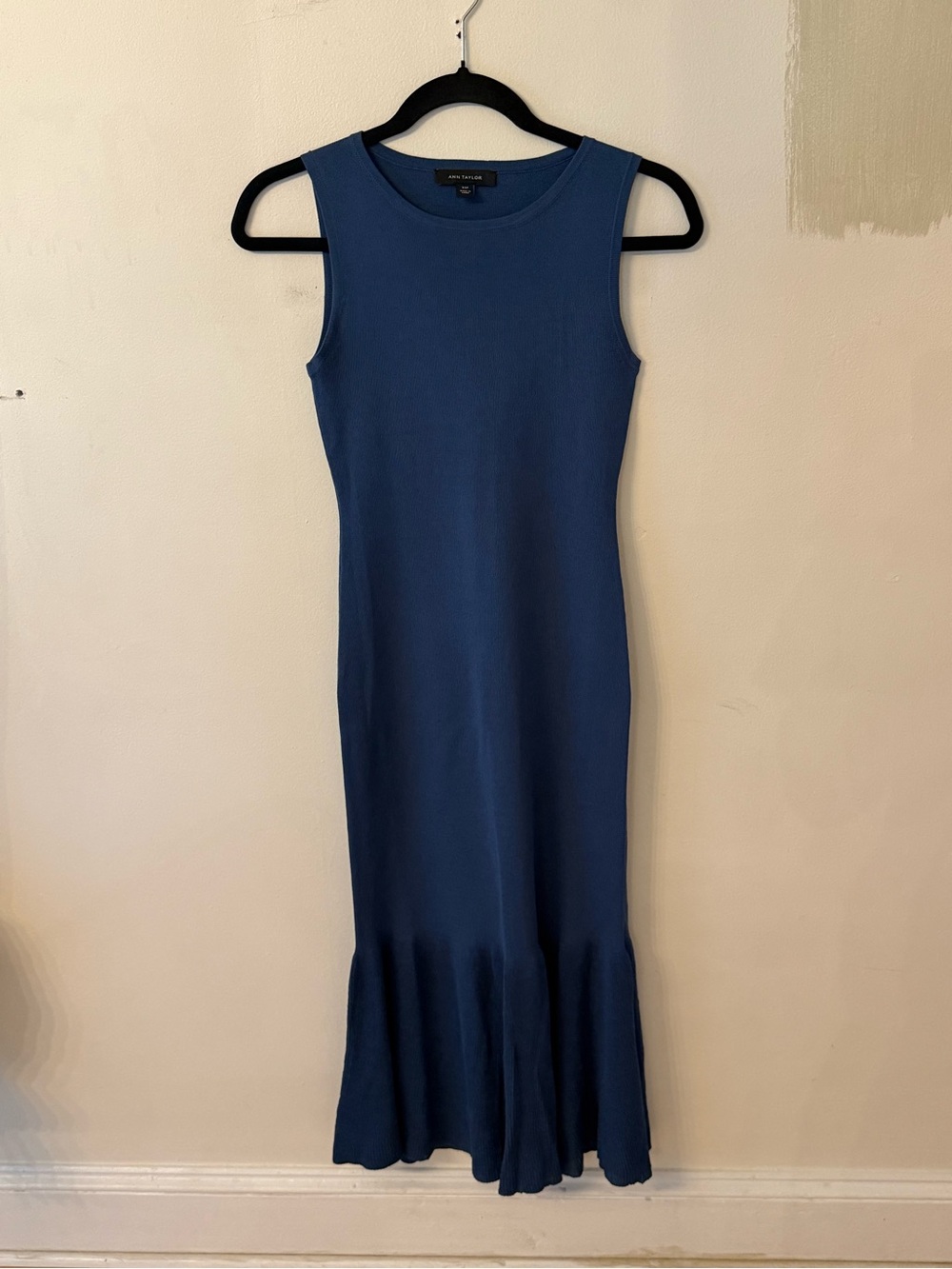 Ann Taylor Navy Sleeveless Knit Maxi Dress